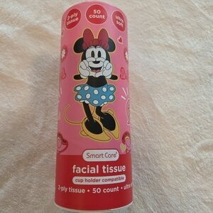 Disney Minnie Mouse Tissue 2ply Ultra Soft 50 ct Cup Holder Canister